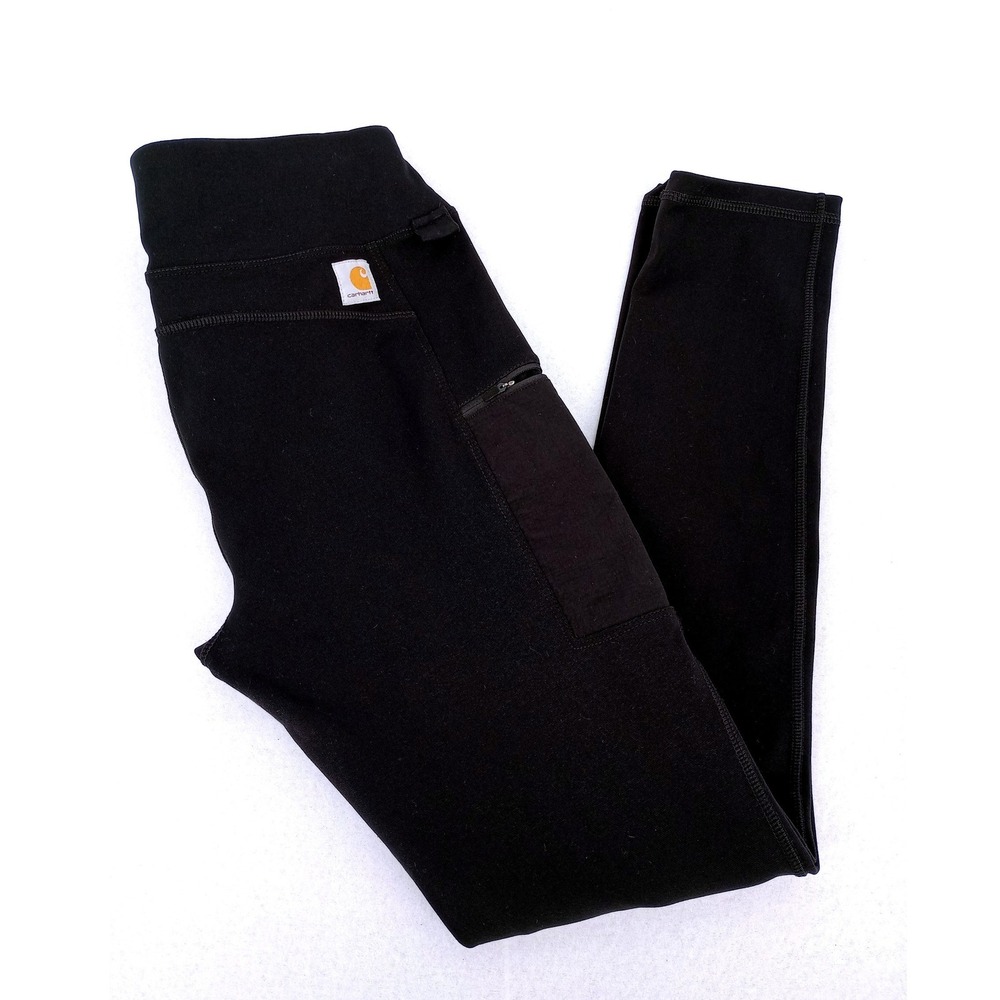 Carhartt Force Utility Leggings Womens Small Black Fitted Cargo Pockets